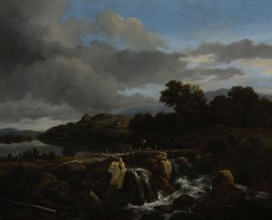 Paysage avec cascade - Jacob van Ruisdael